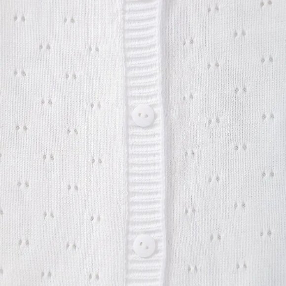 Boutique Girls White Cardigan Sweater - Picture 3 of 7